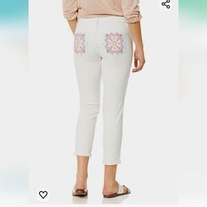 Vintage America Blues Women's Weekend Roll Cuff Crop Jean sz 8